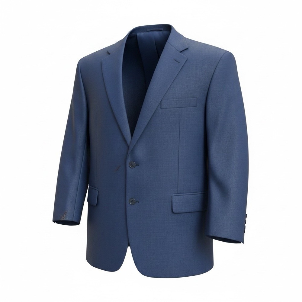 Vinci Philosophy Blazer Men's 54R Big & Tall Blue Sport Coat Jacket 2 Button